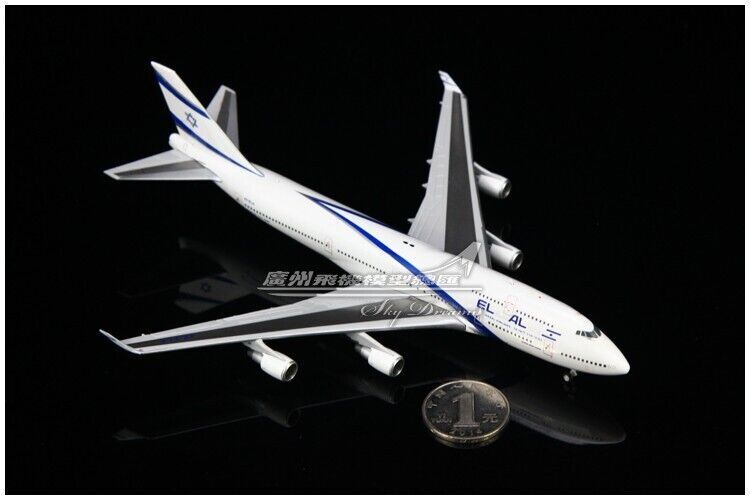 1:400 JC Wings El Al BOEING 747-400 Passenger Airplane Diecast Aircraft Model