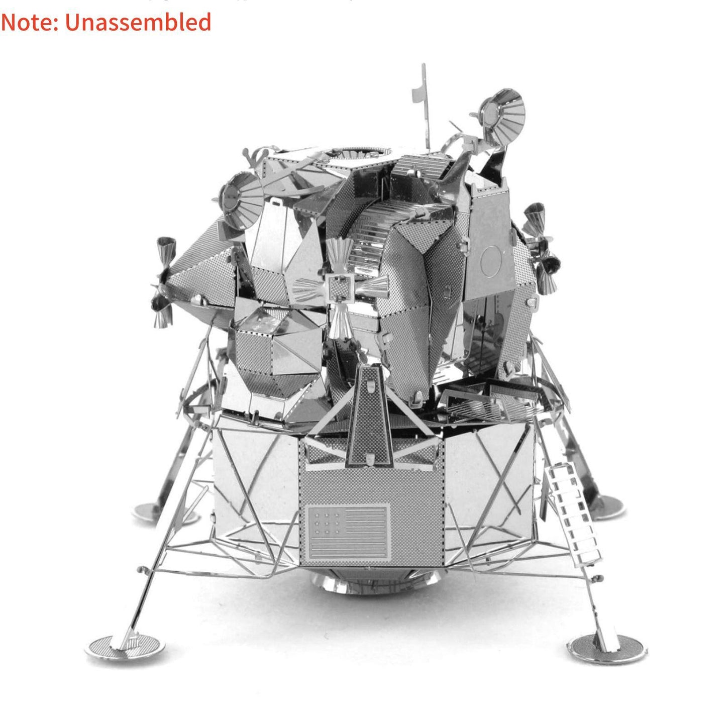 8cm DIY Metal 1/50 Scale USA Apollo Lunar Module Not Assembled Model Toy Gift