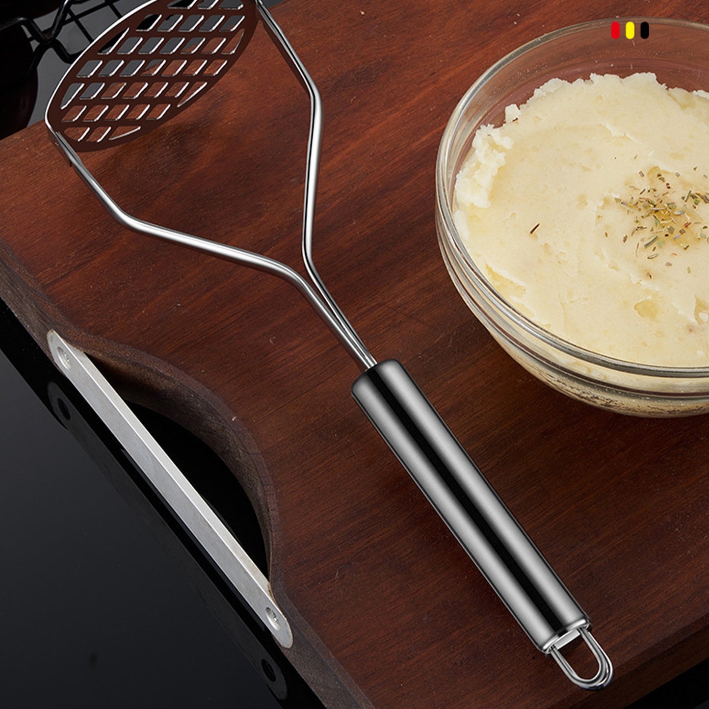 Stainless Steel Manual Potato Press Kitchen Tool Potato Masher Home Food Grater