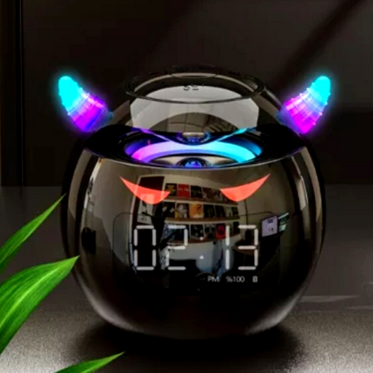 Altavoz Bluetooth Reloj Despertador Digital Led Reproductor Musica Inalambrico