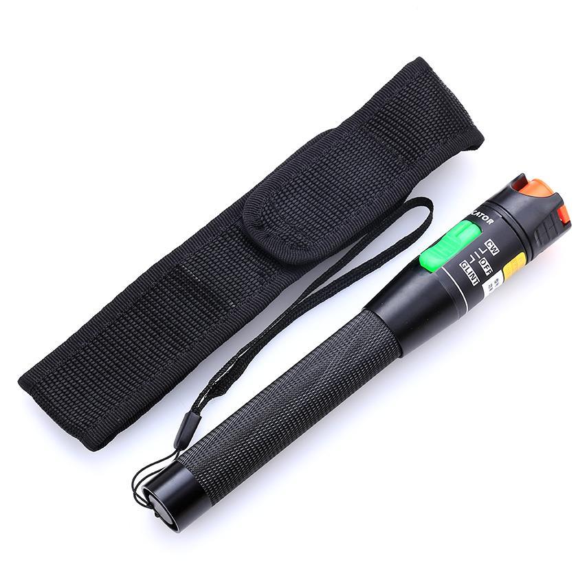 30mw Metal Fiber Optic Cable Tester Red Light Source Visual Fault Locator