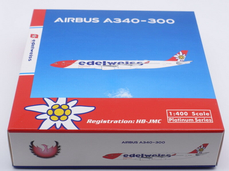 1:400 Phoenix Edelweiss AIRBUS A340-300 Passenger Plane Diecast Aircraft Model