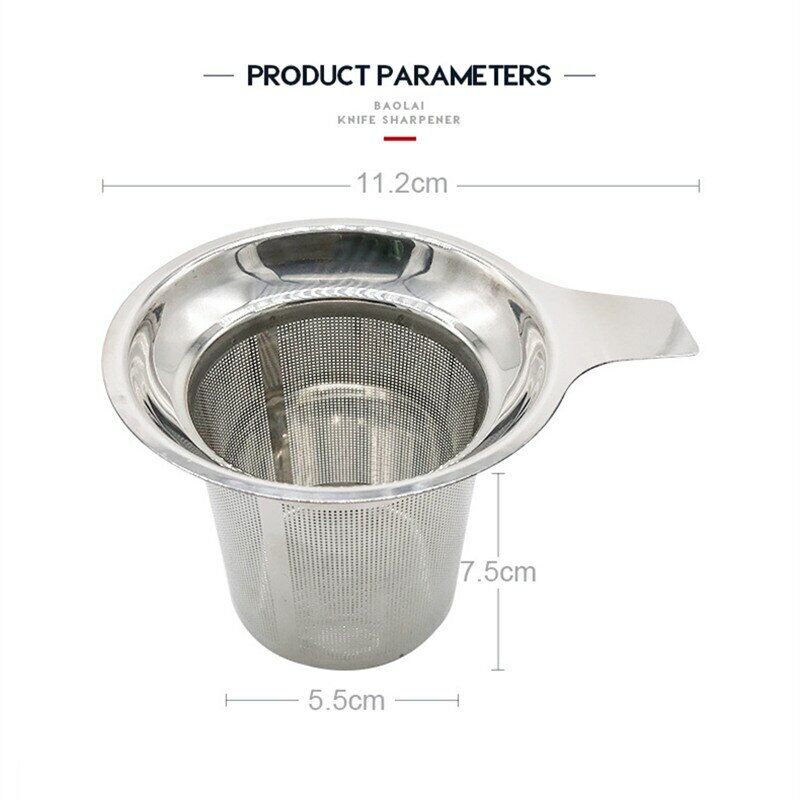 Tea Strainer Mesh Tea Infuser Loose Tea Leaf Spice Strainer Stainless Steel