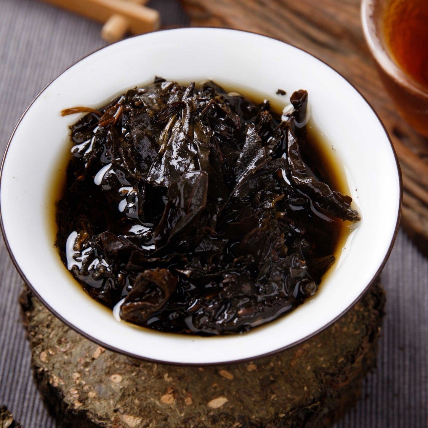 Anhua BaiLiang Cha Bing Bai Liang Dark Tea Golden Flower Hua Juan Cha 100g