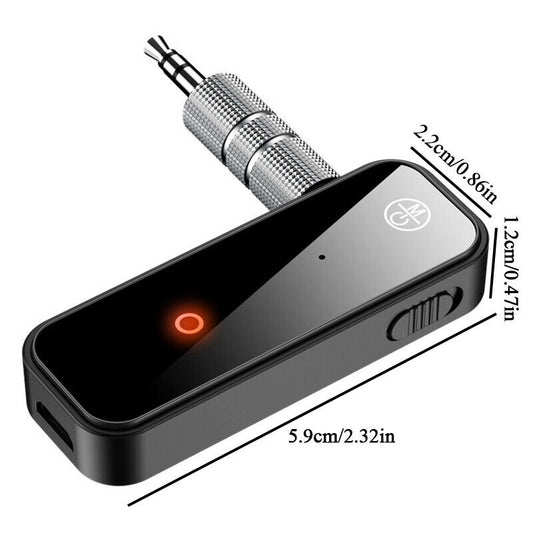 Car Bluetooth Wireless Receiver USB 3.5mm 2in1 5.0 Transmitter Aux Adapter Audio