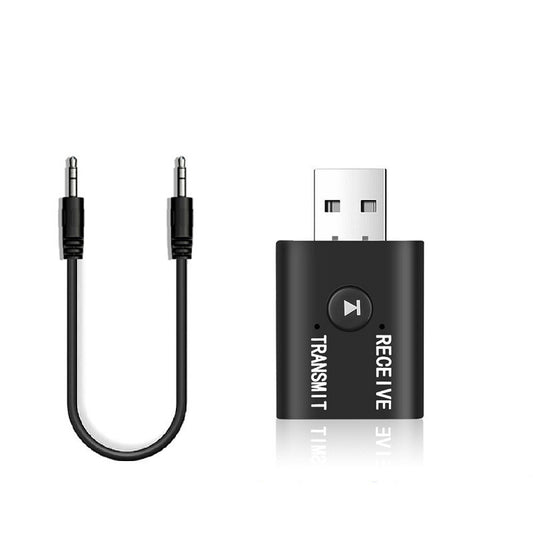 Bluetooth 5.0 2in1 Transmitter Receiver Car Wireless Audio Adapter USB 3.5mm Aux