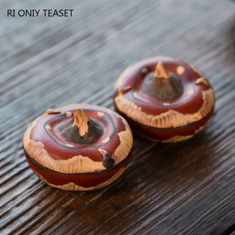 Yixing Handmade Purple Clay Tea Pet Simulation Vegetable Ornaments Tea Figurine