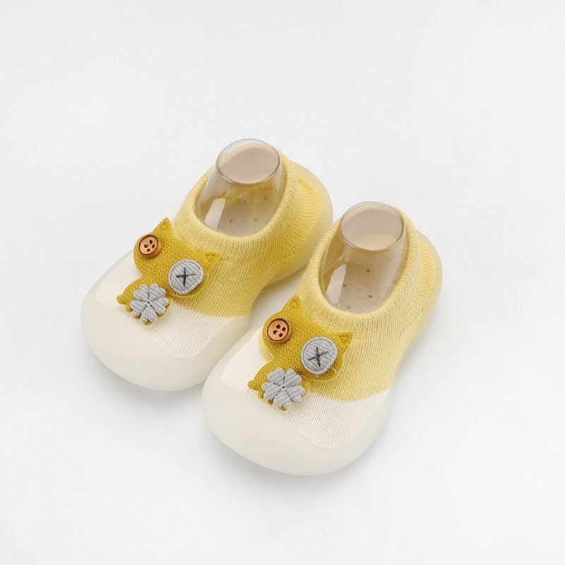 Sock Shoes Baby Boys Girls Autumn Non-slip Floor Kids Soft Rubber Toddler Knit