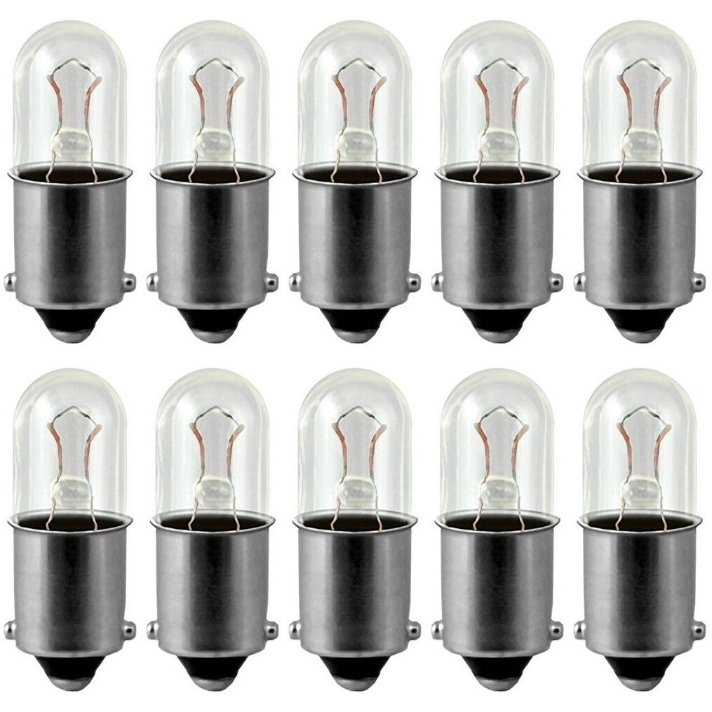 10 Pack 28V 70MA Mini Incandescent Bulb, Bayonet Base
