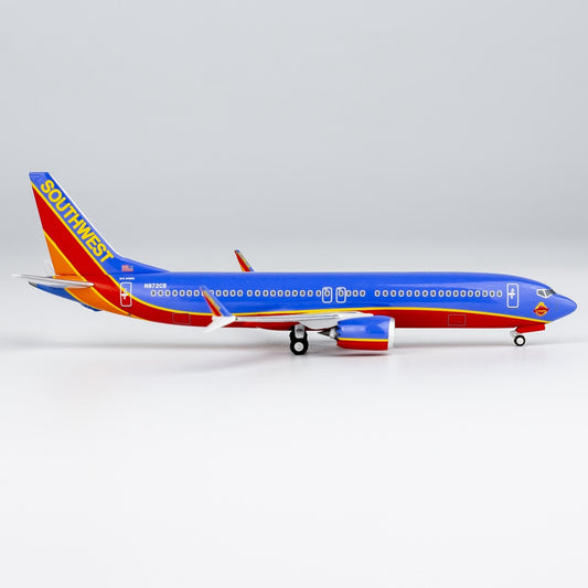 1:400 NG Lite Southwest Airlines B737 MAX8 Passenger Diecast Aircraft Model