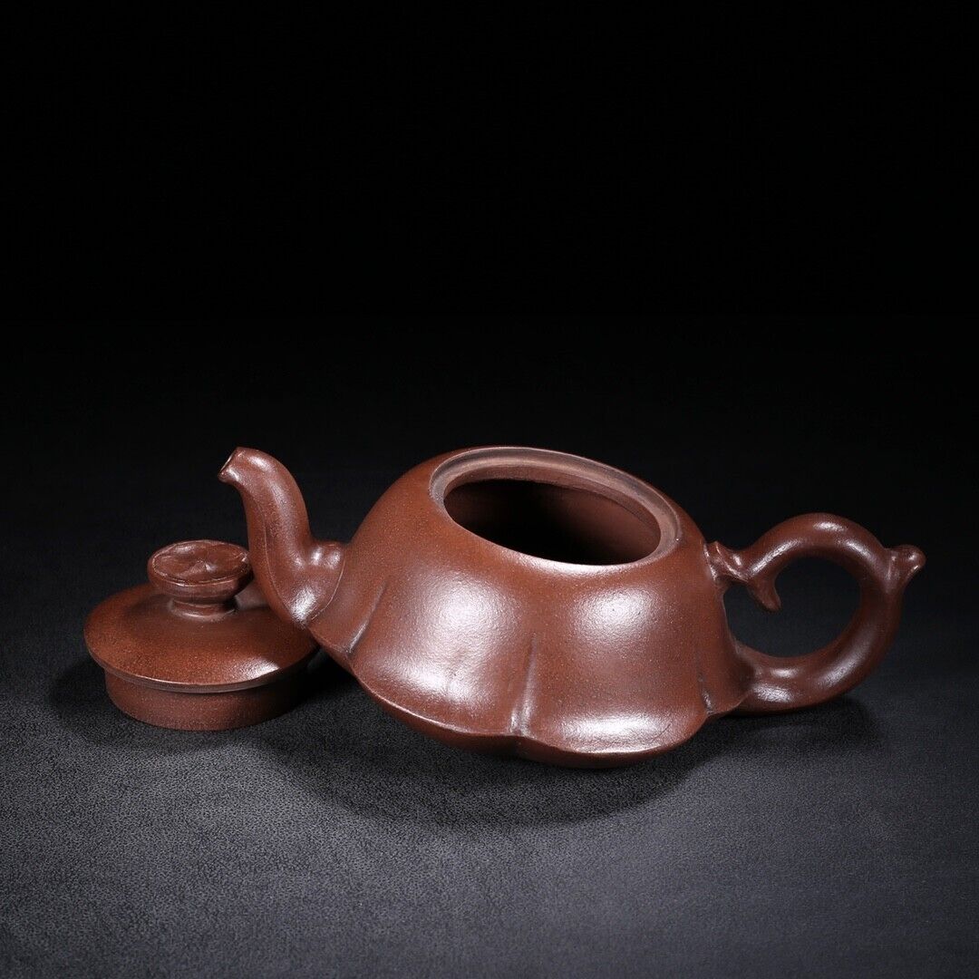 Chinese Yixing Zisha Clay Handmade Exquisite Teapot (凌花 底款:范章恩)