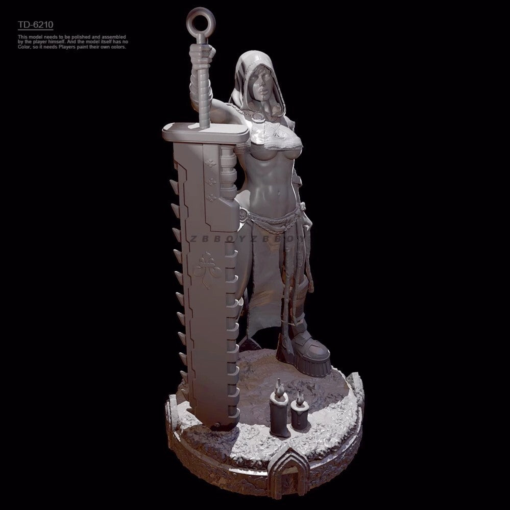 1/24 resin figure model kit Giant Sword Saint 3D Printing Unpainted Unassembled