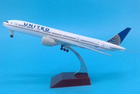 20cm UNITED AIRLINES BOEING 777 Passenger Aircraft Diecast Plane Airplane Model