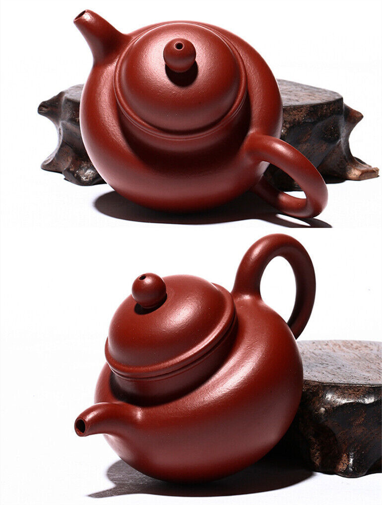 3.4oz Handmade Tea Pot Marked Zisha Dahongpao Clay With Infuser Holes China Pot