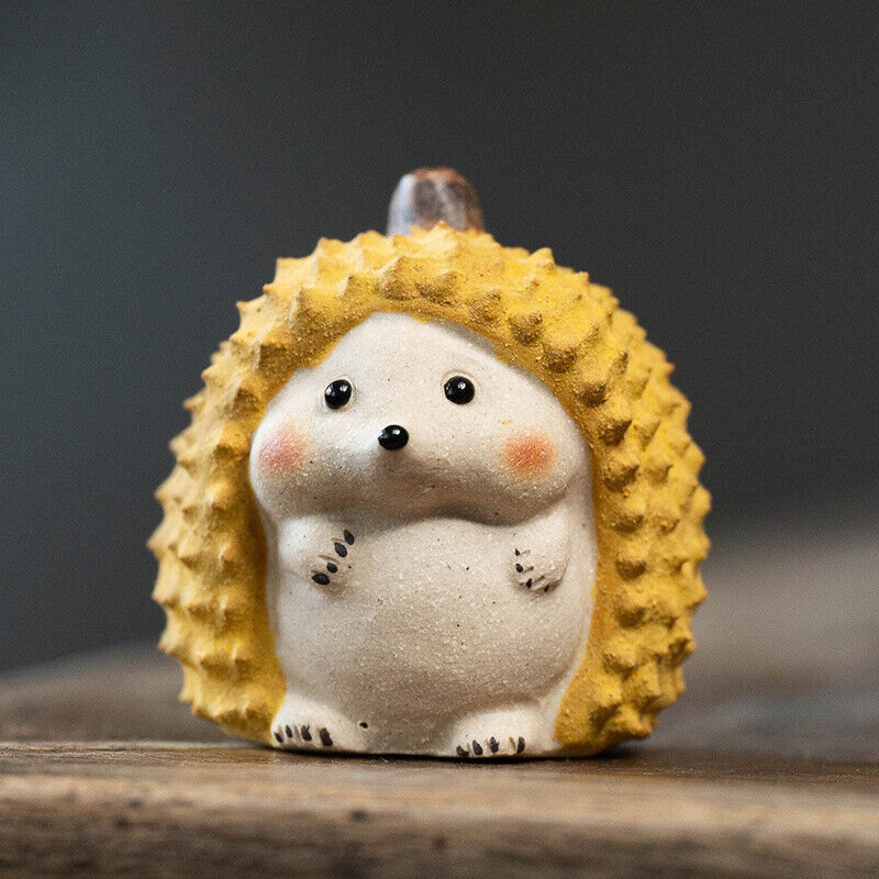 True Yixing Zisha Tea Pet Cat Hedgehog Durian Shape Creative House Warming Gift