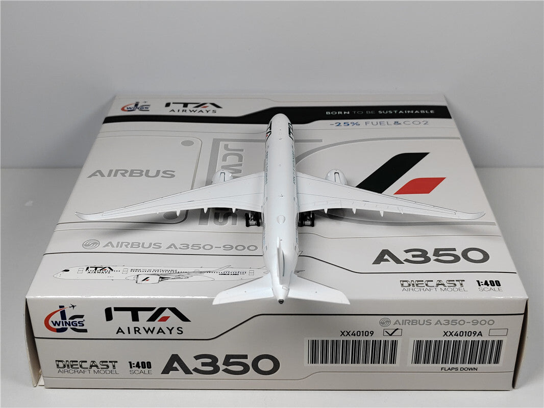 1:400 JC Wings ITA AIRWAYS AIRBUS A350-900 Passenger Airplane Diecast Model