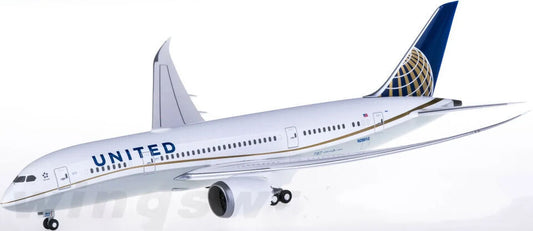 1:200 28CM Hogan UNITED BOEING 787-8 Passenger Airplane ABS Plastic Plane Model