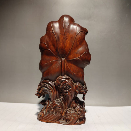 Wooden Meditation Fortune Praying Kwan Yin Guanyin Quan Statues Wood Sculpture