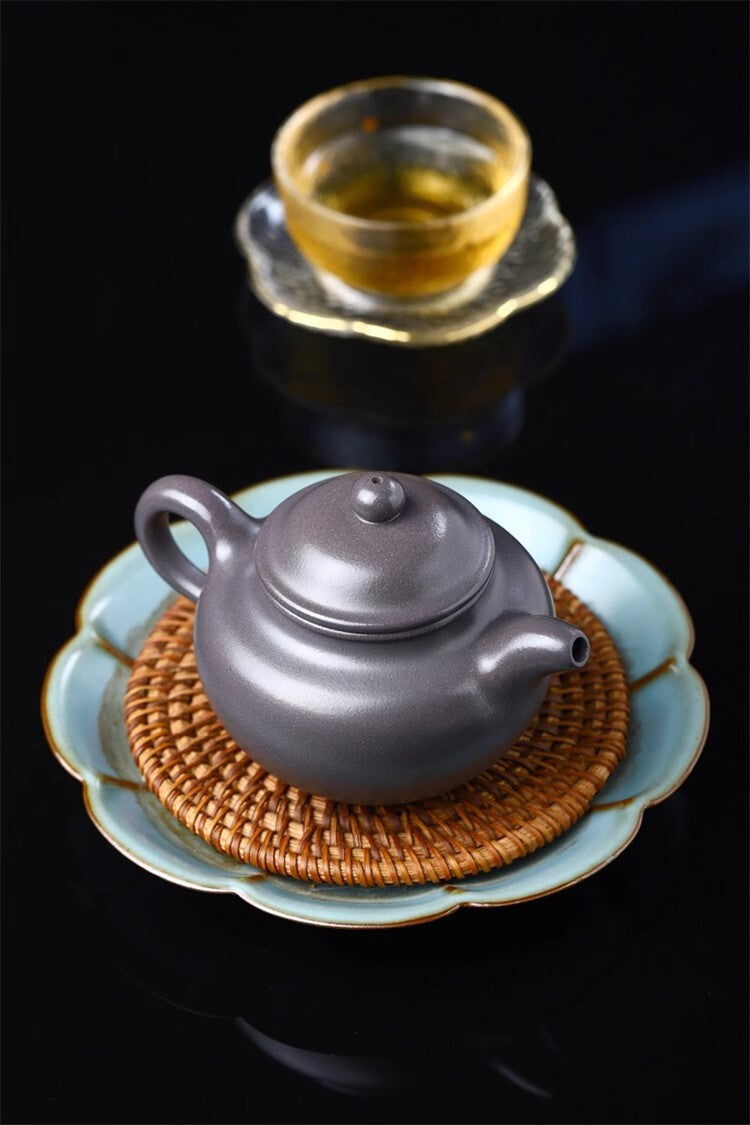 200cc chinese Yixing Handmade Zisha teapot TianQing clay Lotus Seed Tea Pot