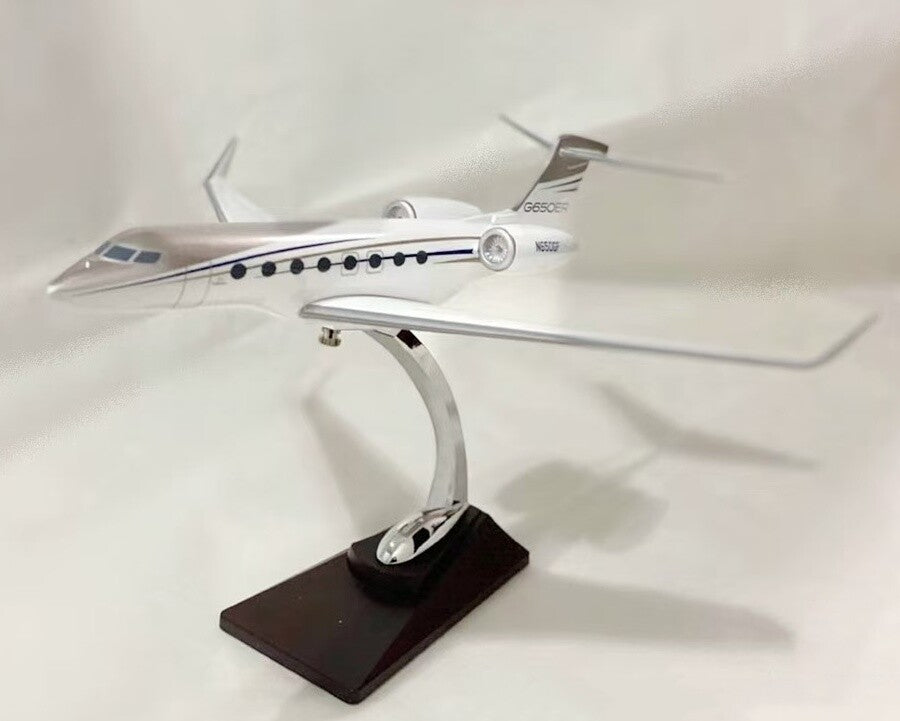 1:100 31CM Gulfstream G650ER NG50GF Business Jet Plane Resin Aircrarft Model