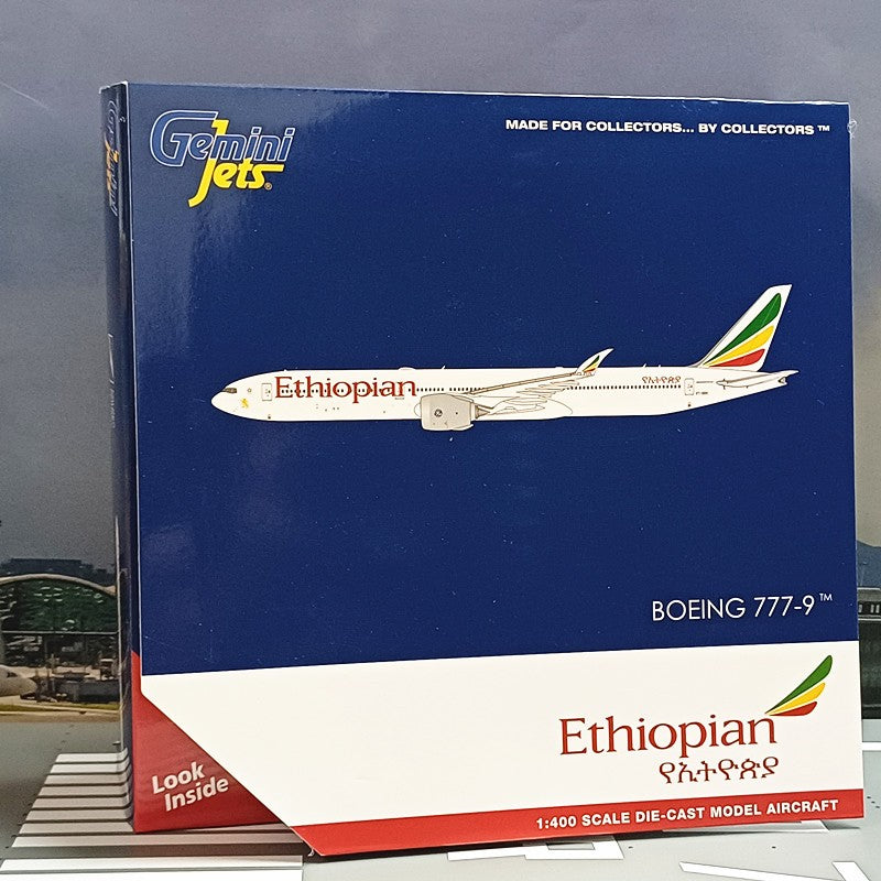 1:400 Geminijets Ethiopian Airlines Boeing 777-9X ET-BBX Airplane Diecast Model