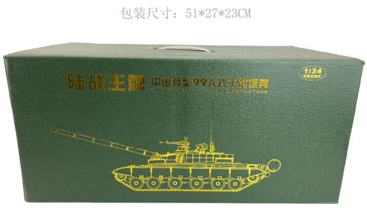 1:24 50CM Chinese New Type 99A Main Battle Tanks Diecast Military Armor Model