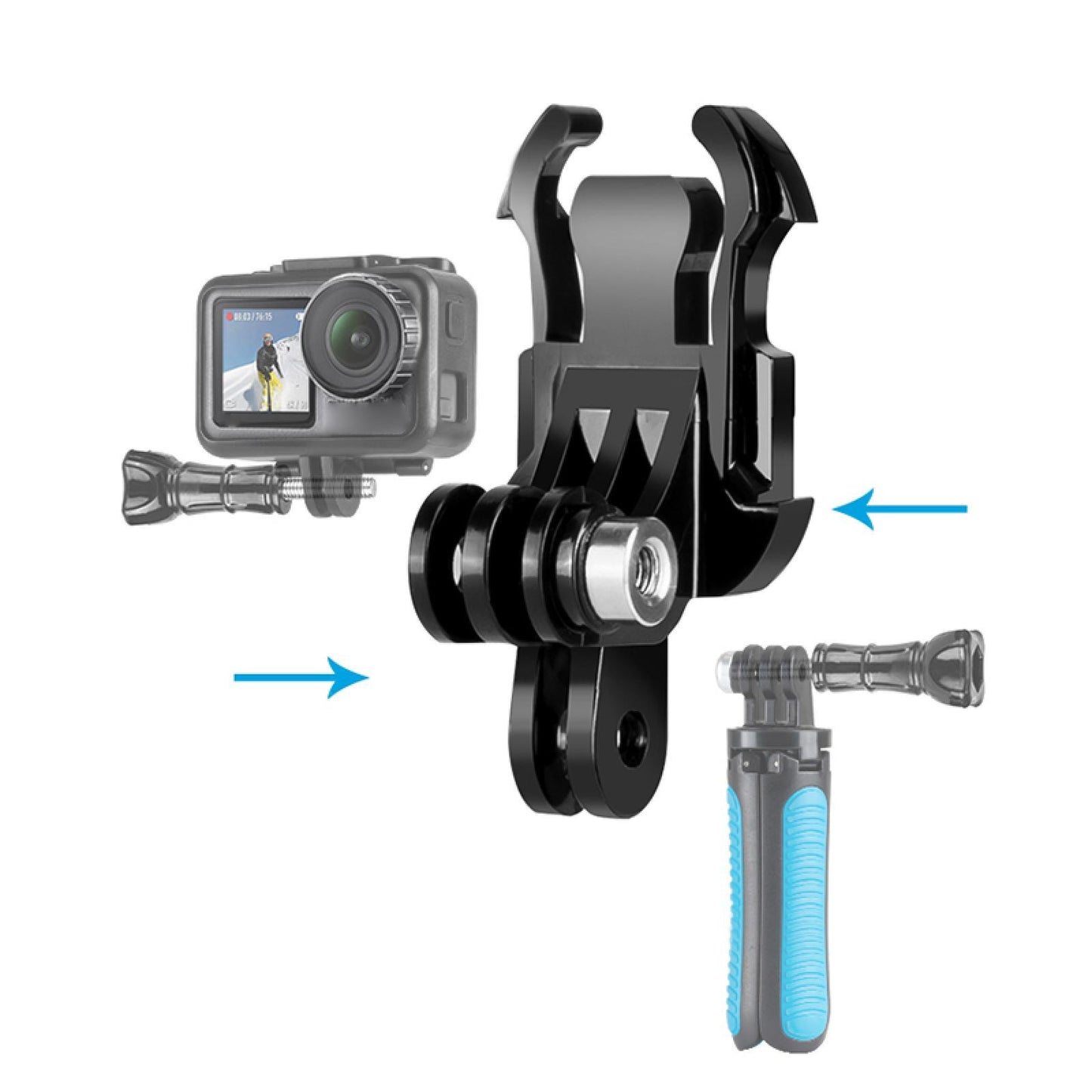 Dual J Hook Buckle Mount Quick-Release Adapter for Gopro Hero 8 For DJI OSMO