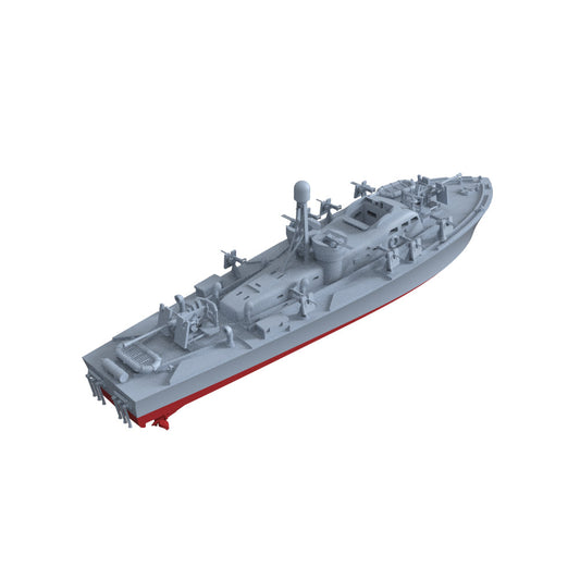 SSC72762S-A 1/72 Military Model Kit USS Elco 77-Foot PT Boa PT-59 FULL HULL