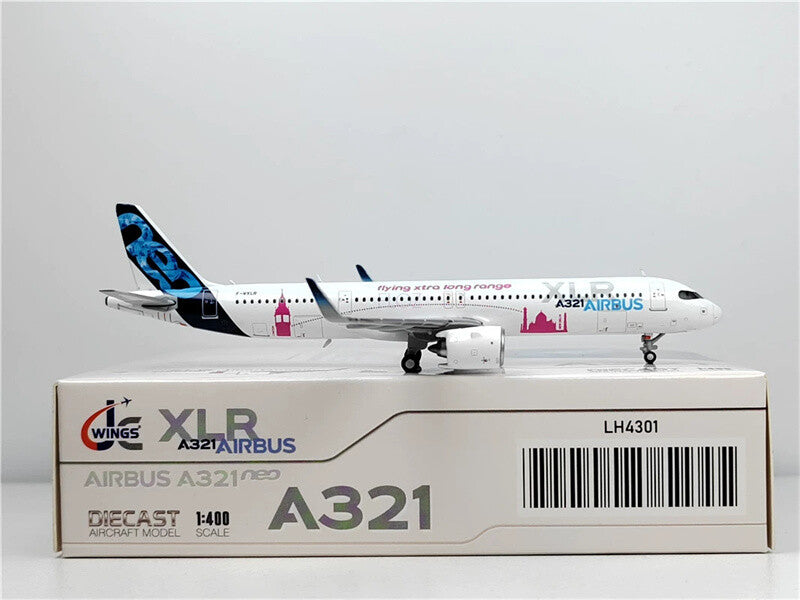 JC Wings for Airbus A321neo XLR F-WXLR Flying Xtra Long Range 1/400 Plane Model