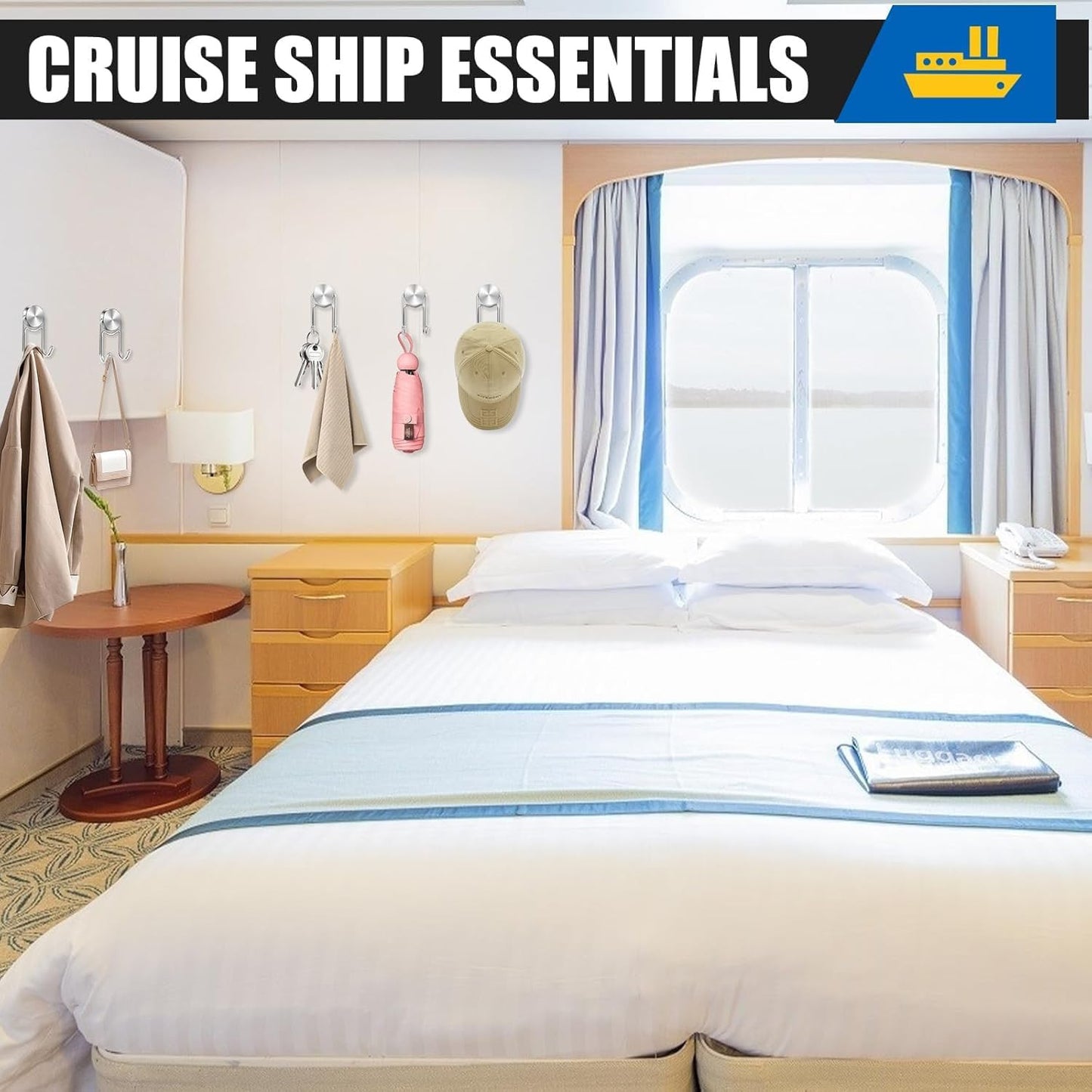 Magnet Hooks, Swivel 50Lbs Magnets with Hooks, Heavy Duty Magnet Hook for Cruise