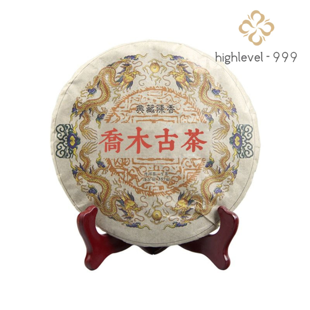 357g 2017 Qiaomugucha Pu'er Tea Raw Tea Qizi Tea Cake