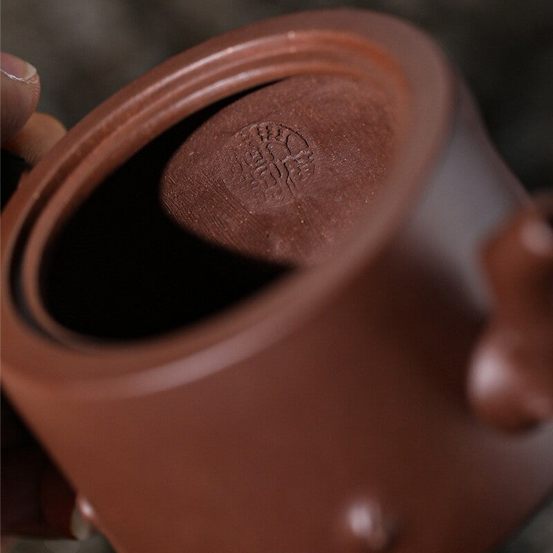 Full Handmade Teapot Collectible Purple Clay Original Ore Zisha Master Pot 170ml
