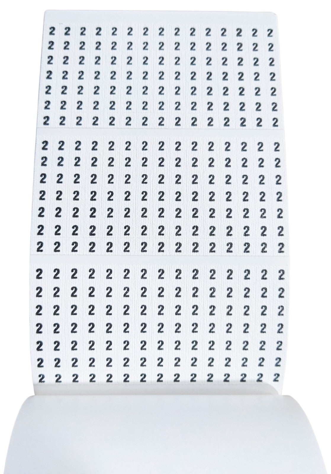 450 Piece Wire Marker Labels - Includes Numbers 0 through 9 (WMB-0200)