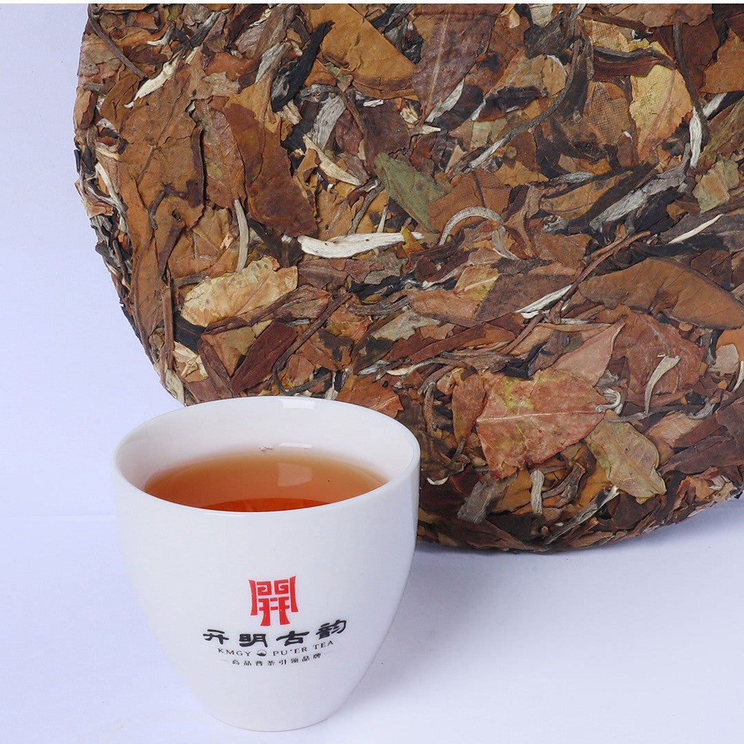 357g 2020 Yunnan White Tea Cake Tea Moonlight White Shoumei Old White Tea Cake