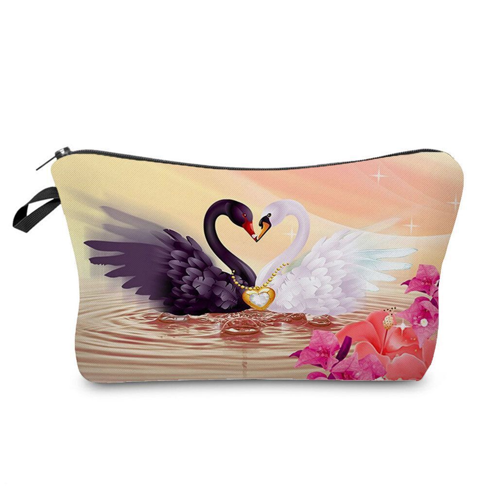Makeup Bags Dancer Print Cosmetic Case Toiletries Organizer Traveling Polyester