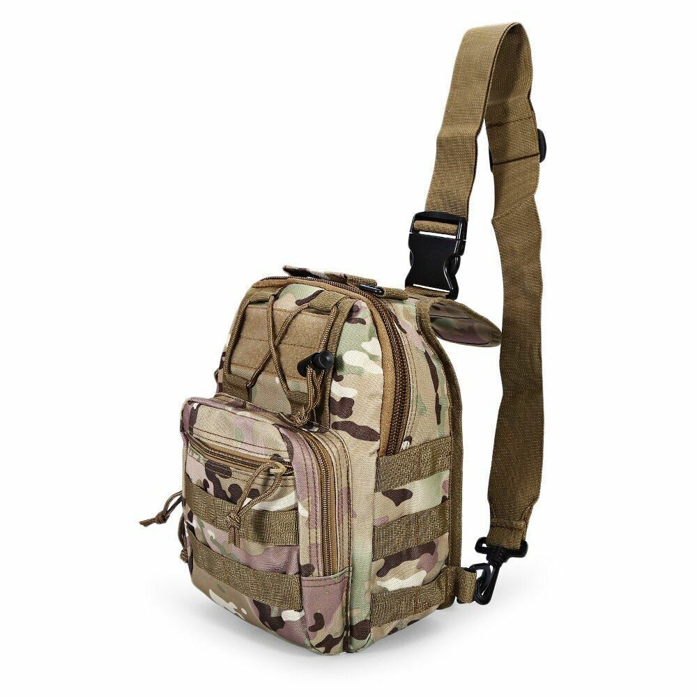 600D Military Tactical Shoulder Bag Outdoor Traveling Waterproof Hiking Camping