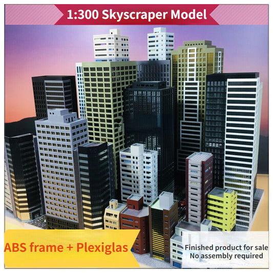 City HighHouse 1:300 Architectural Model Skyscraper Scene Building Model