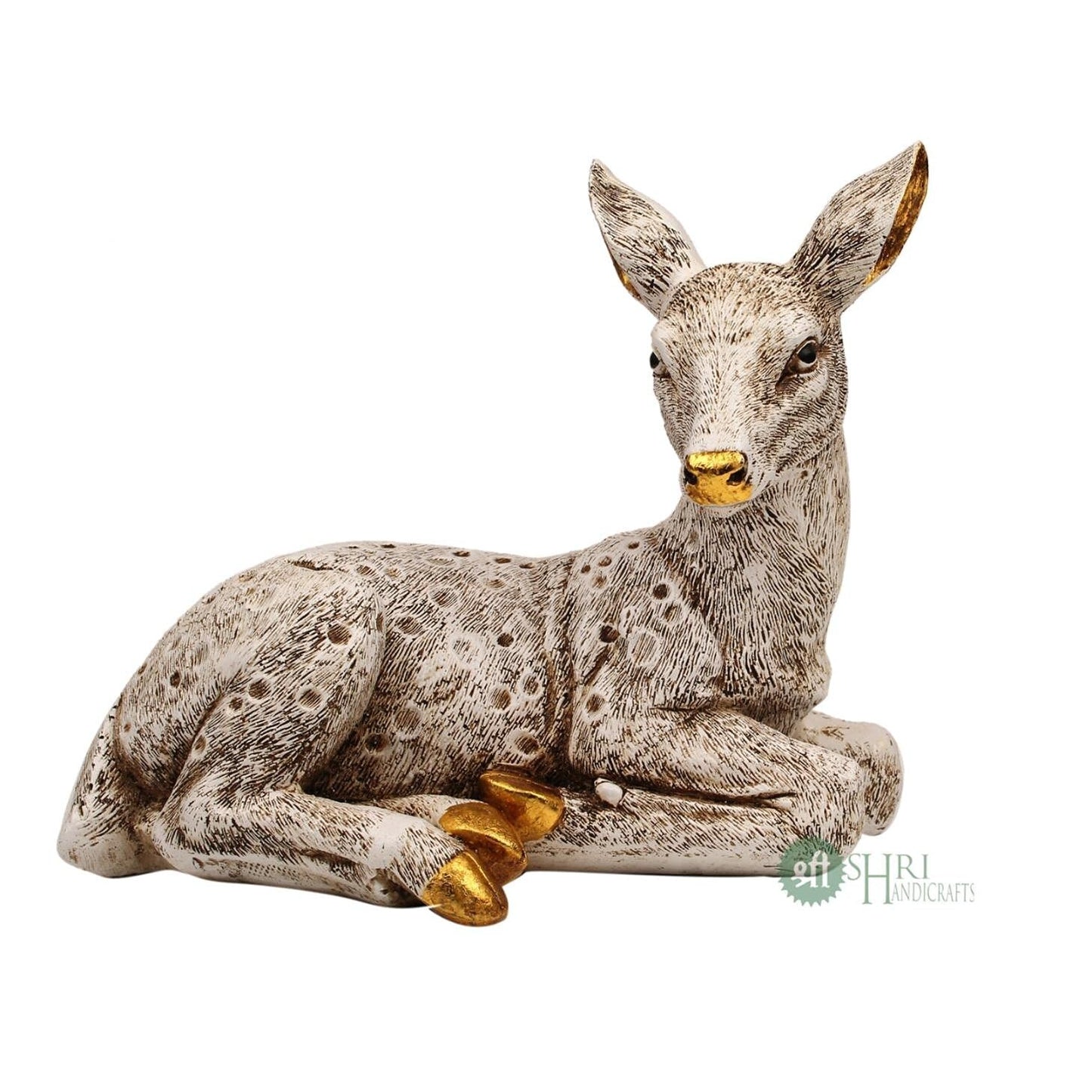 Polyresin Deer Statue Animal Idol Figurine Gifts for Home Decor