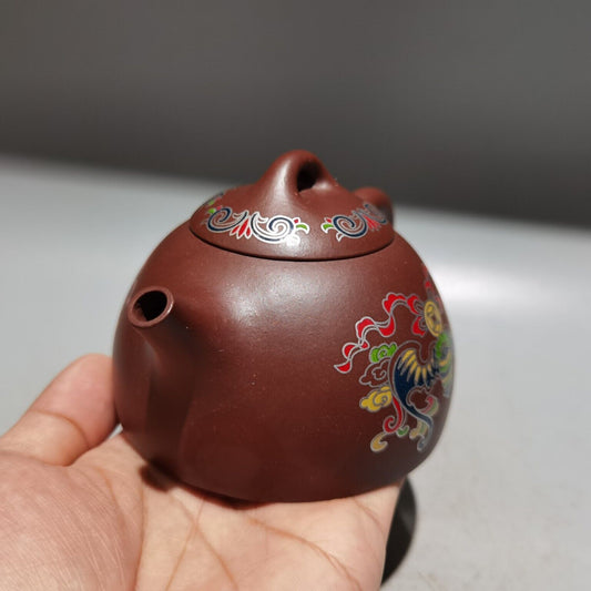 Chinese Yixing Zisha Clay Handmade Exquisite phoenix shape Teapot 品名:凤鸣壶 低款:周桂珍