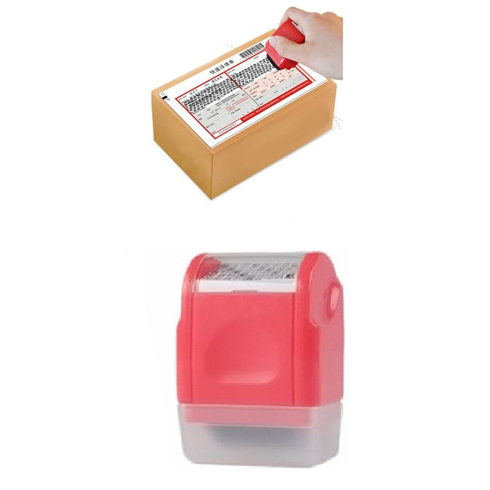 Red ID Stamp Identity Theft Protection Document Guard Self Ink Stamps Roller F