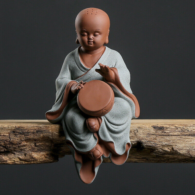 4pcs Creative Artware Tea Pet Home Decoration Yixing Zisha Purple Clay Zen Style