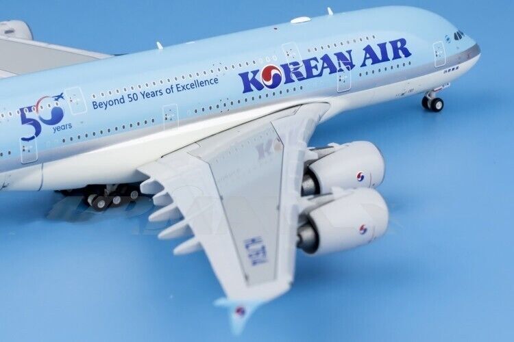 1:400 JC Wings KOREAN AIR AIRBUS A380 Passenger Airplane Diecast Aircraft Model
