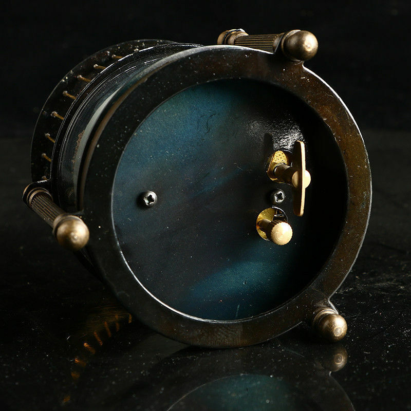 Exquisite Brass Mechanical Clock -birdcage Shape Two Bird Aroud Moving