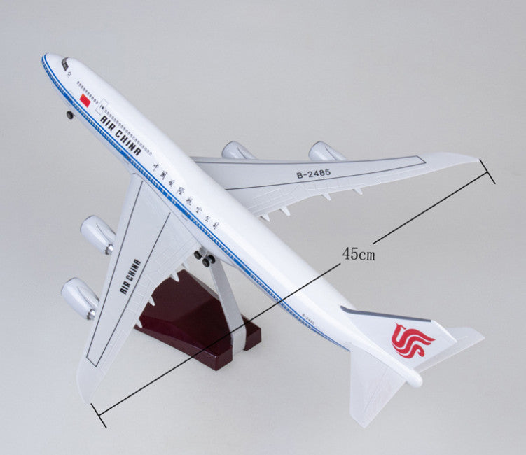 1:160 47CM AIR CHINA BOEING 747-8 Aeroplane Landing Gear Resin Aircraft Model
