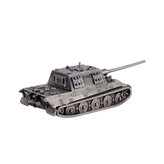 1:72 WW II Germany Jagdpanzer VI Jagdtiger Heavy Tank Model All-metal Silver