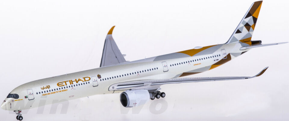 1:400 JC Wings ETIHAD AIRBUS A350-1000 Passenger Airplane Diecast Aircraft Model