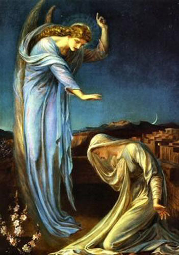 oil painting 100% handpainted on canvas "The Annunciation"