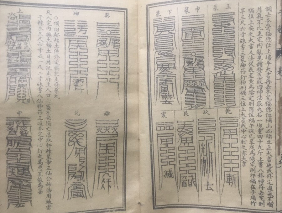 Chinese Historical Thread Bound Taoism Book Fengshui “ Qian Zhen” 7 Book