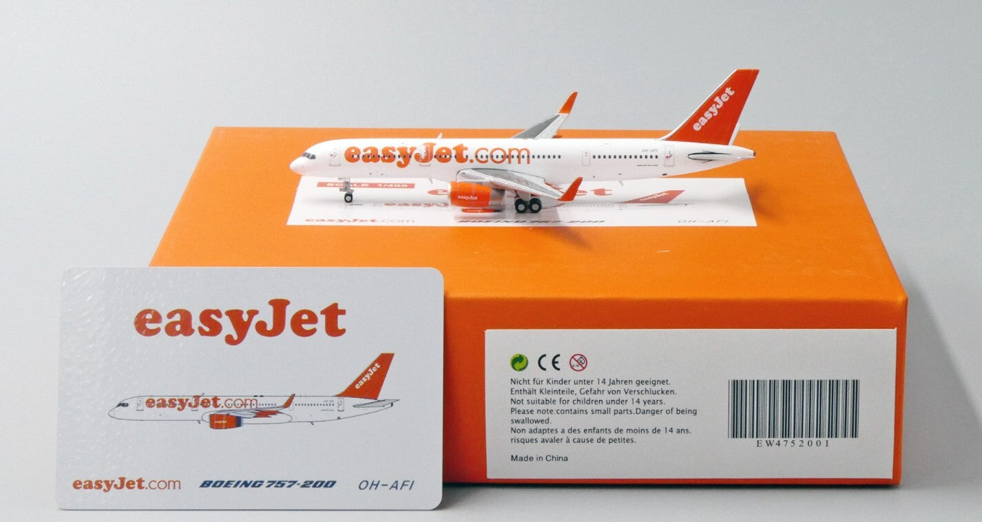 1:400 JC Wings EasyJet BOEING B757-200 Passenger Airplane Diecast Aircraft Model