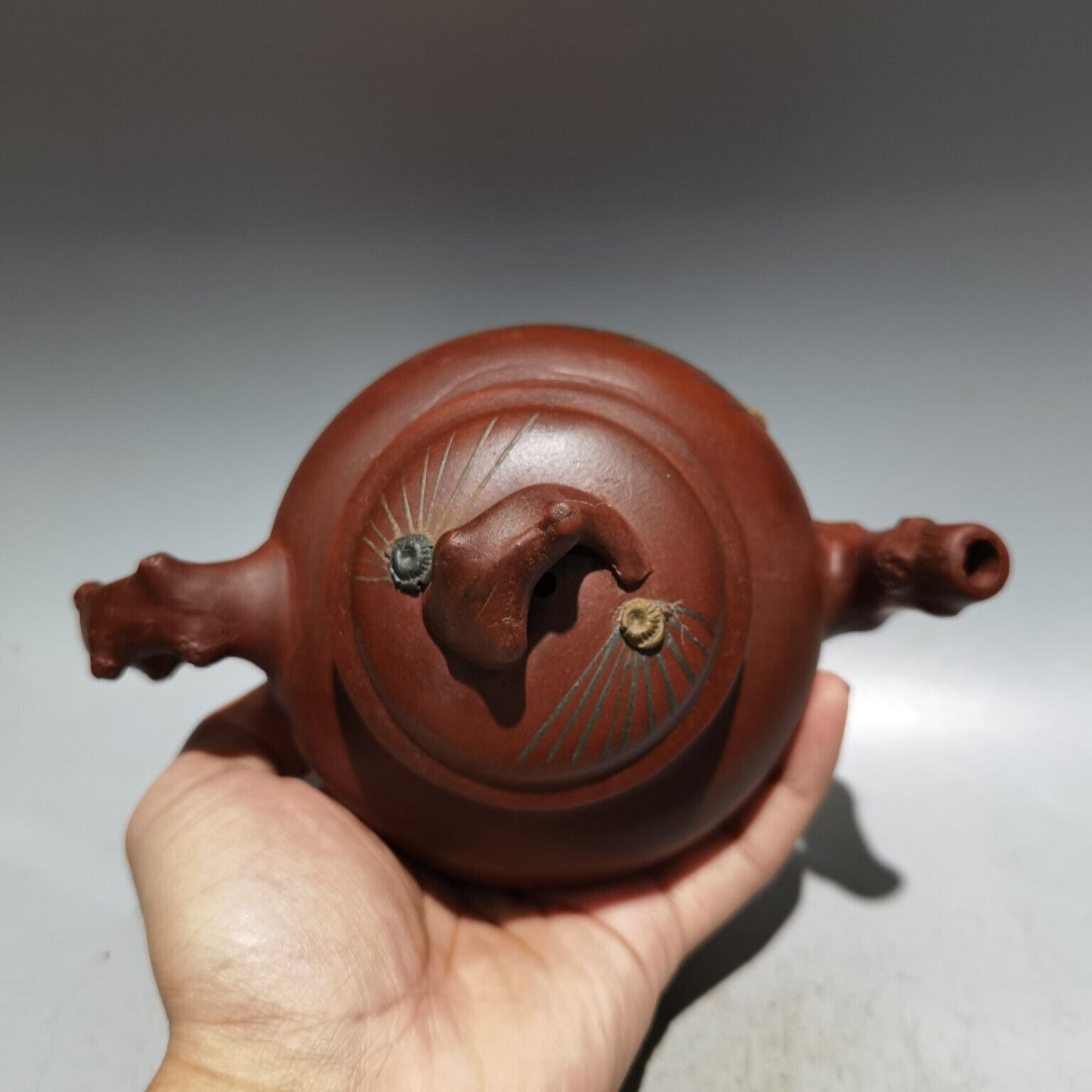 Chinese Yixing Zisha Clay Handmade Exquisite Teapot(报春壶 低款:汪寅仙)